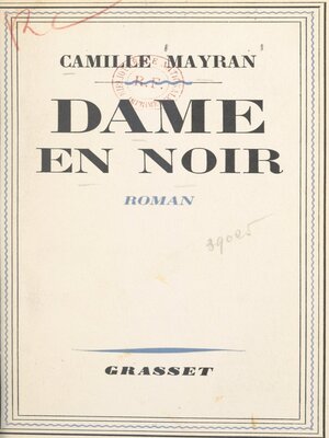 cover image of Dame en noir